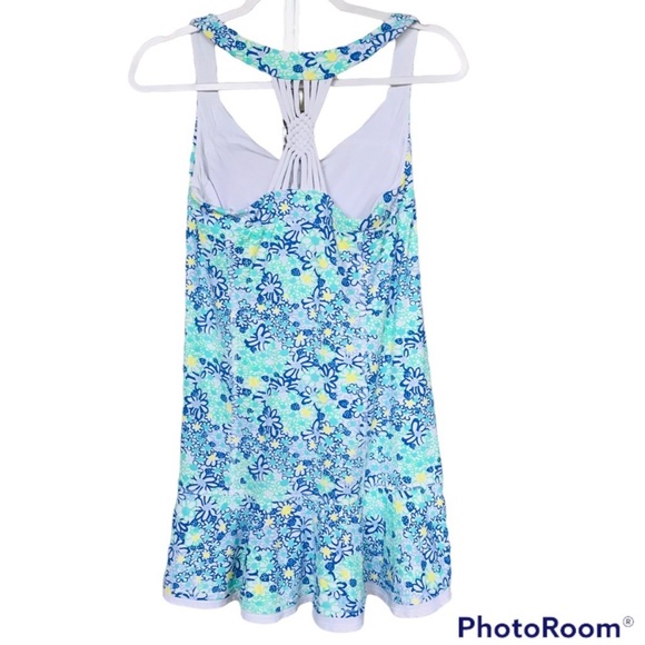 Lilly Pulitzer Floral Print Sun Dress W/ Built In Bra Size S. - Picture 5 of 6